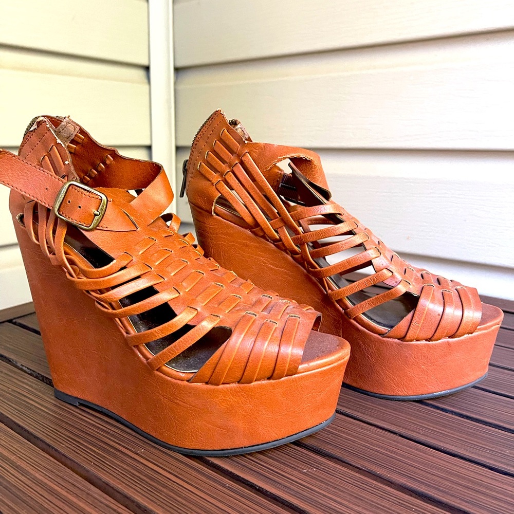 Charlotte Russe wedge platform heels